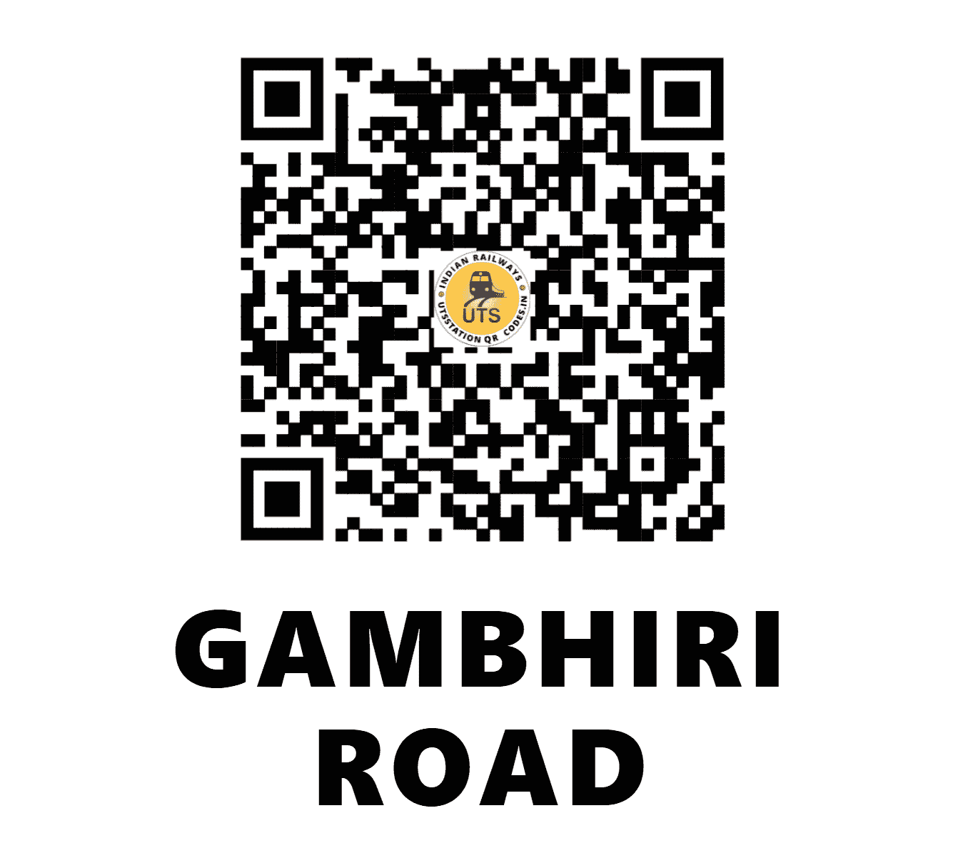 UTS QR Code for GAMBHIRI ROAD - GRF - WR (RAJASTHAN)