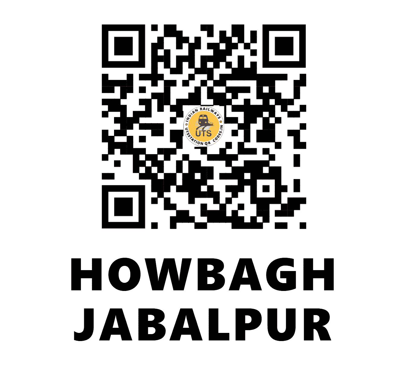 UTS QR Code for HOWBAGH JABALPUR - HBG - SB ()