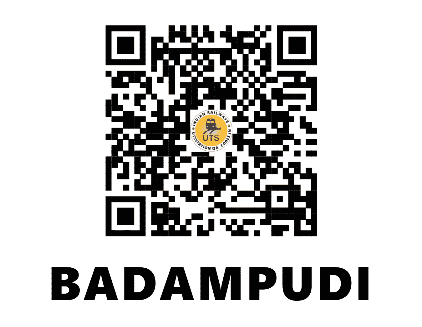 UTS QR Code for BADAMPUDI - BPY - SC ()