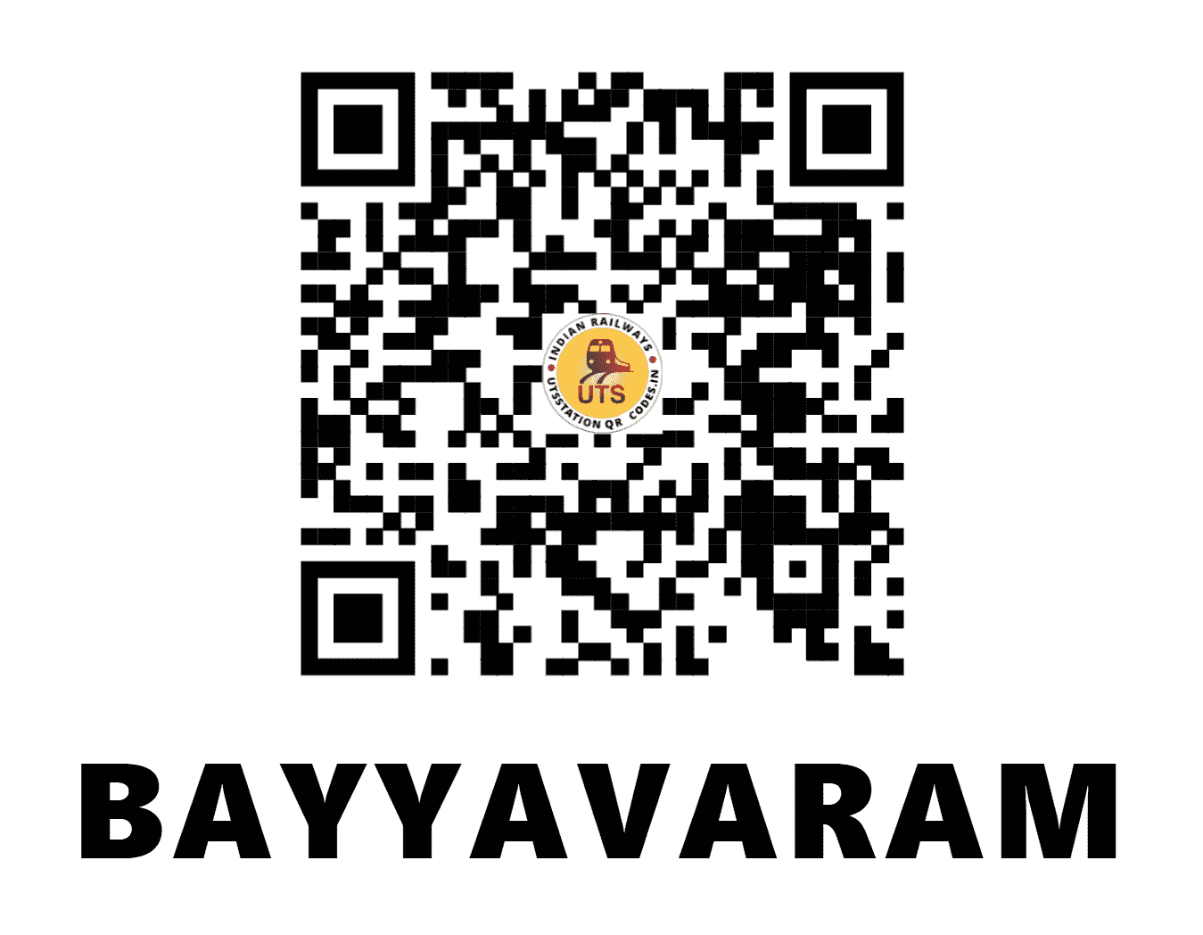 UTS QR Code for BAYYAVARAM - BVM - SC ()