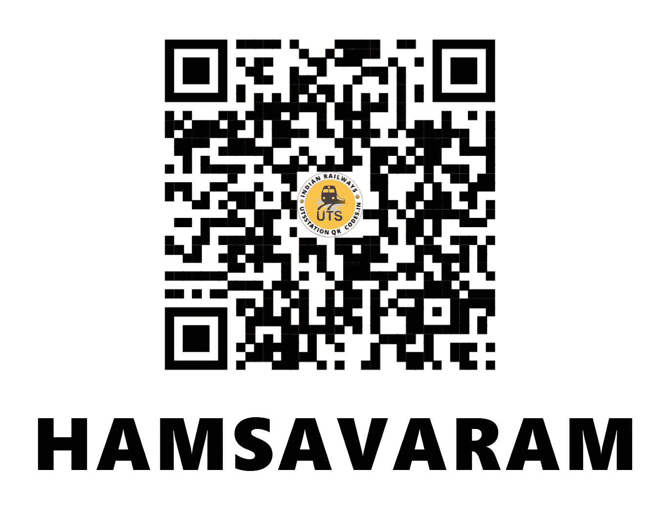 UTS QR Code for HAMSAVARAM - HVM - SC ()