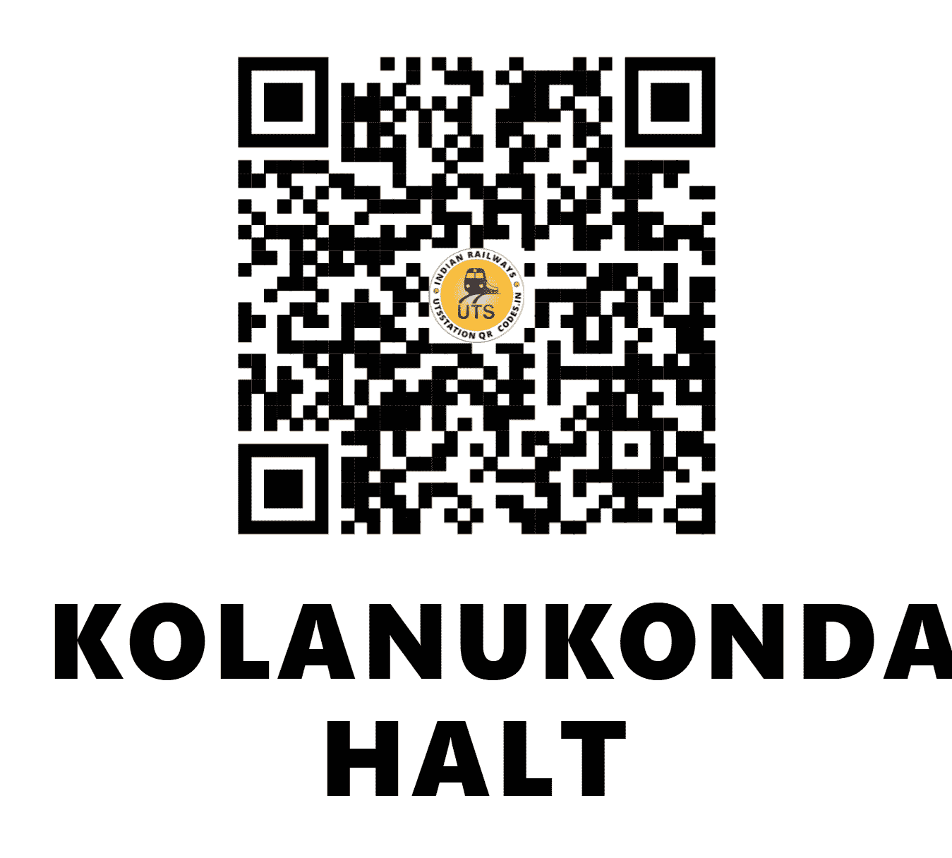 UTS QR Code for KOLANUKONDA HALT - KAQ - SC ()