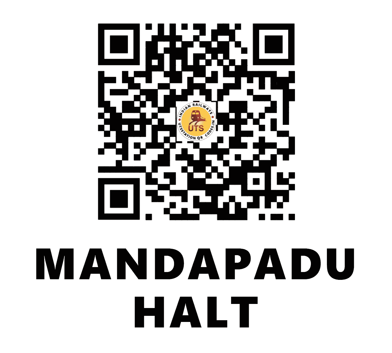 UTS QR Code for MANDAPADU HALT - MDPD - SC ()