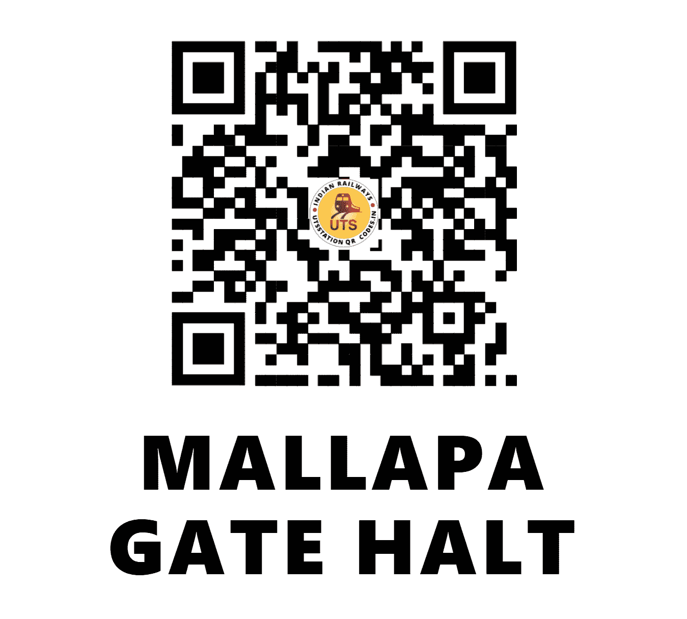 UTS QR Code for MALLAPA GATE HALT - MLGT - SC ()