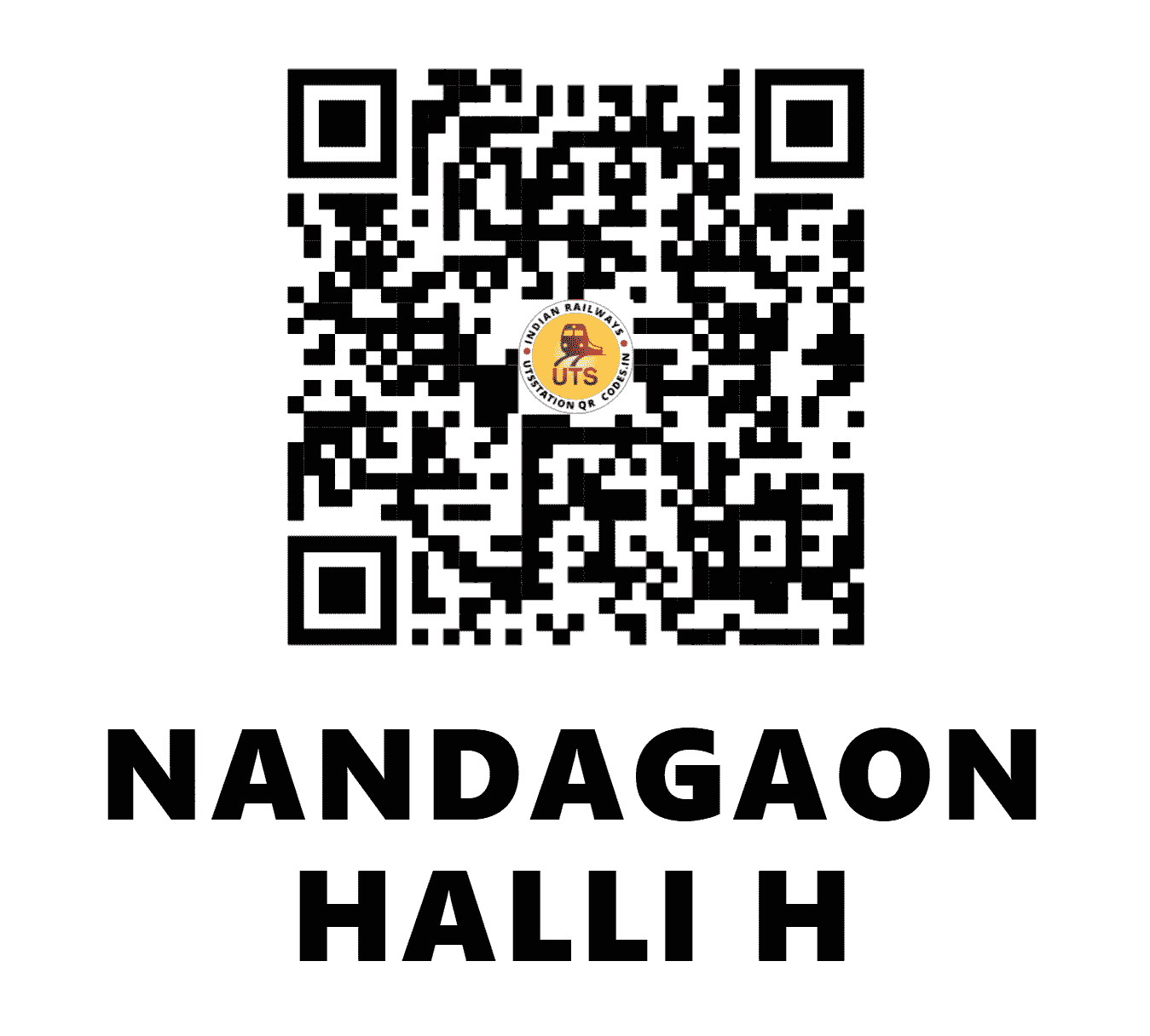 UTS QR Code for NANDAGAON HALLI H - NGNH - SC ()