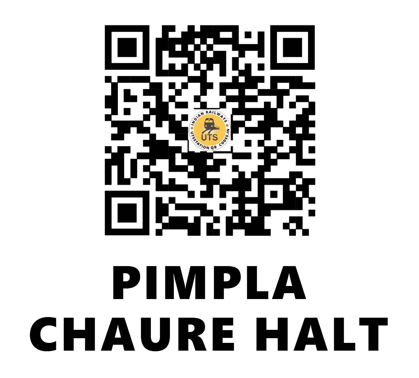 UTS QR Code for PIMPLA CHAURE HALT - PPLC - SC ()