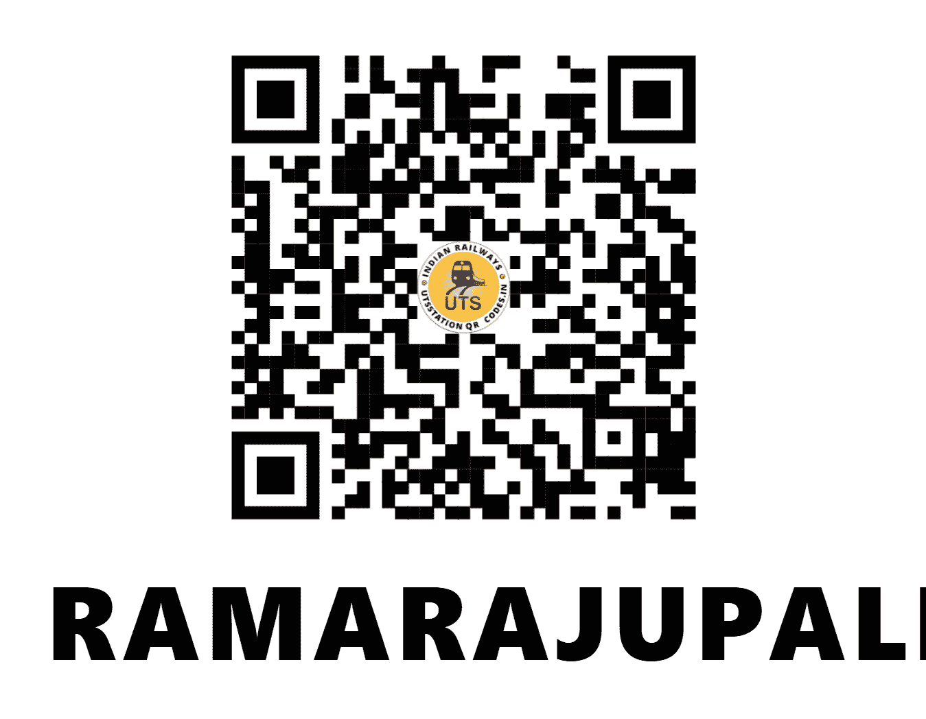 UTS QR Code for RAMARAJUPALLI - RRJ - SC ()
