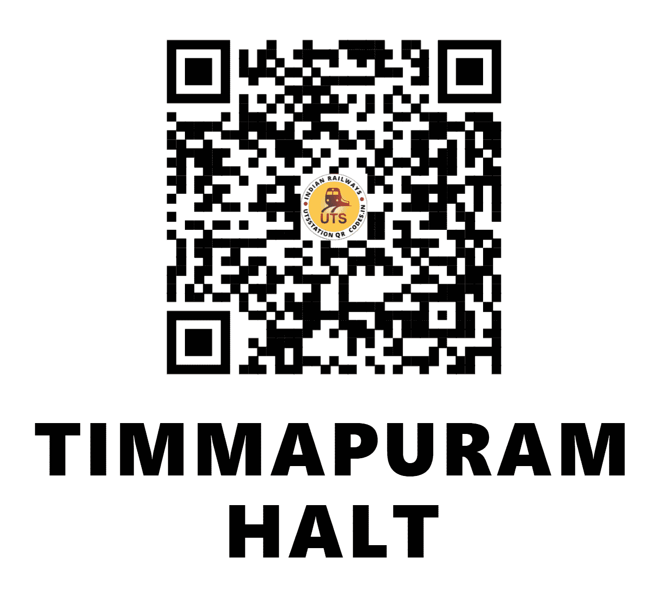 UTS QR Code for TIMMAPURAM HALT - TMPM - SC ()