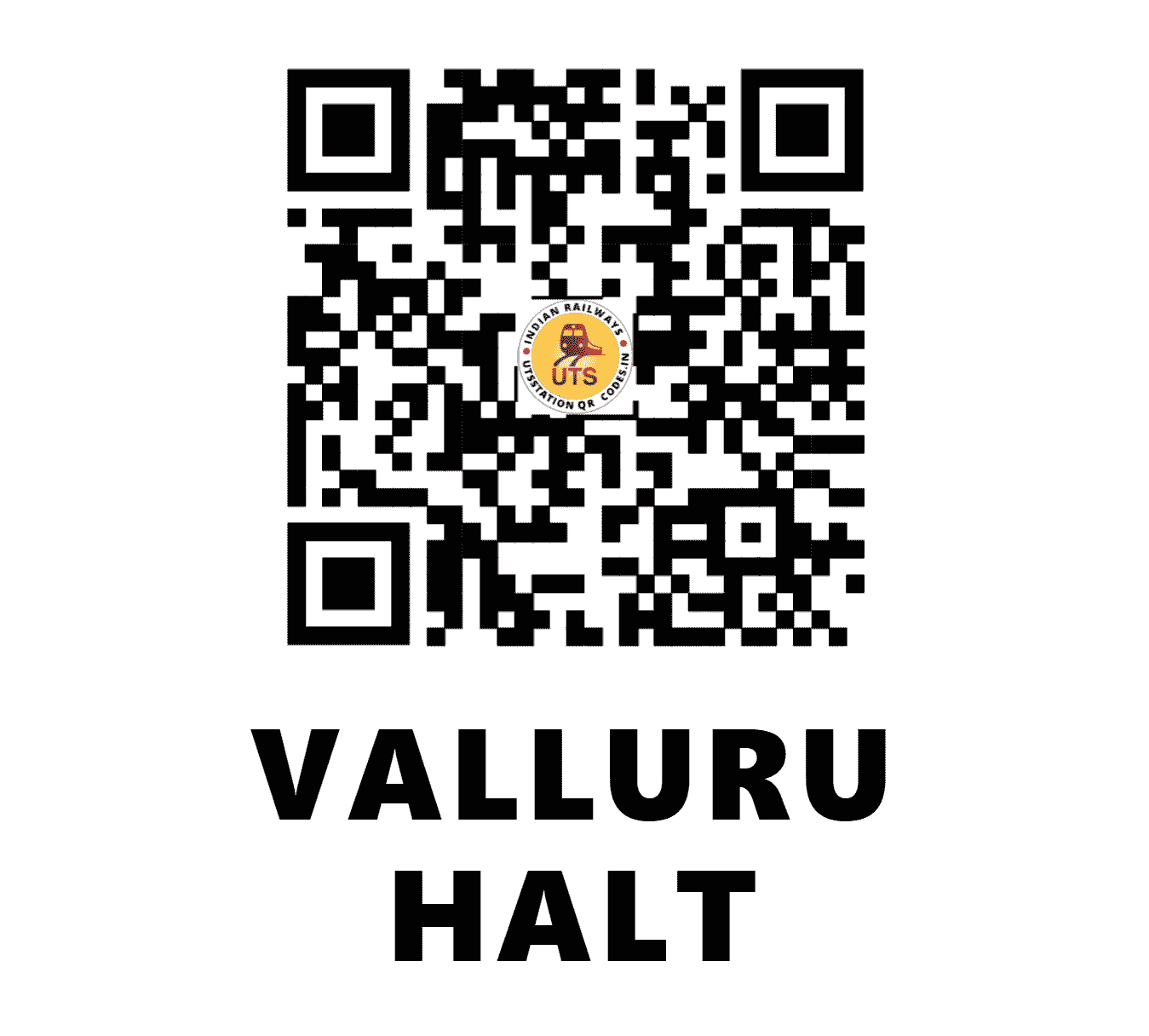 UTS QR Code for VALLURU HALT - VAH - SC ()