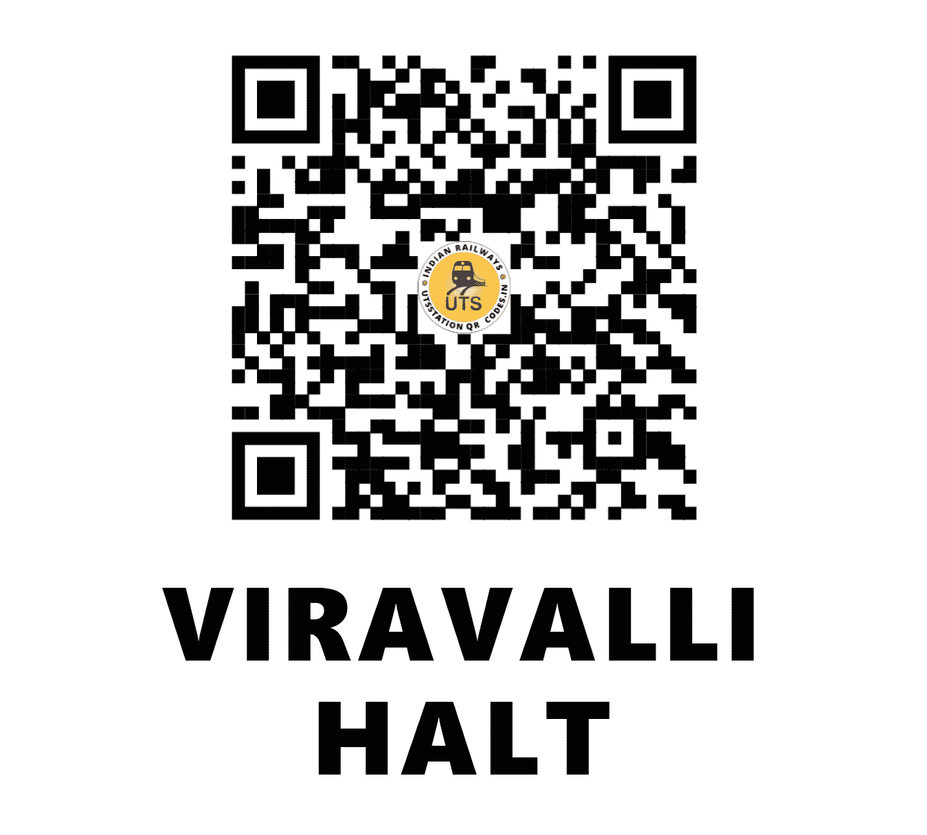 UTS QR Code for VIRAVALLI HALT - VRVL - SC ()