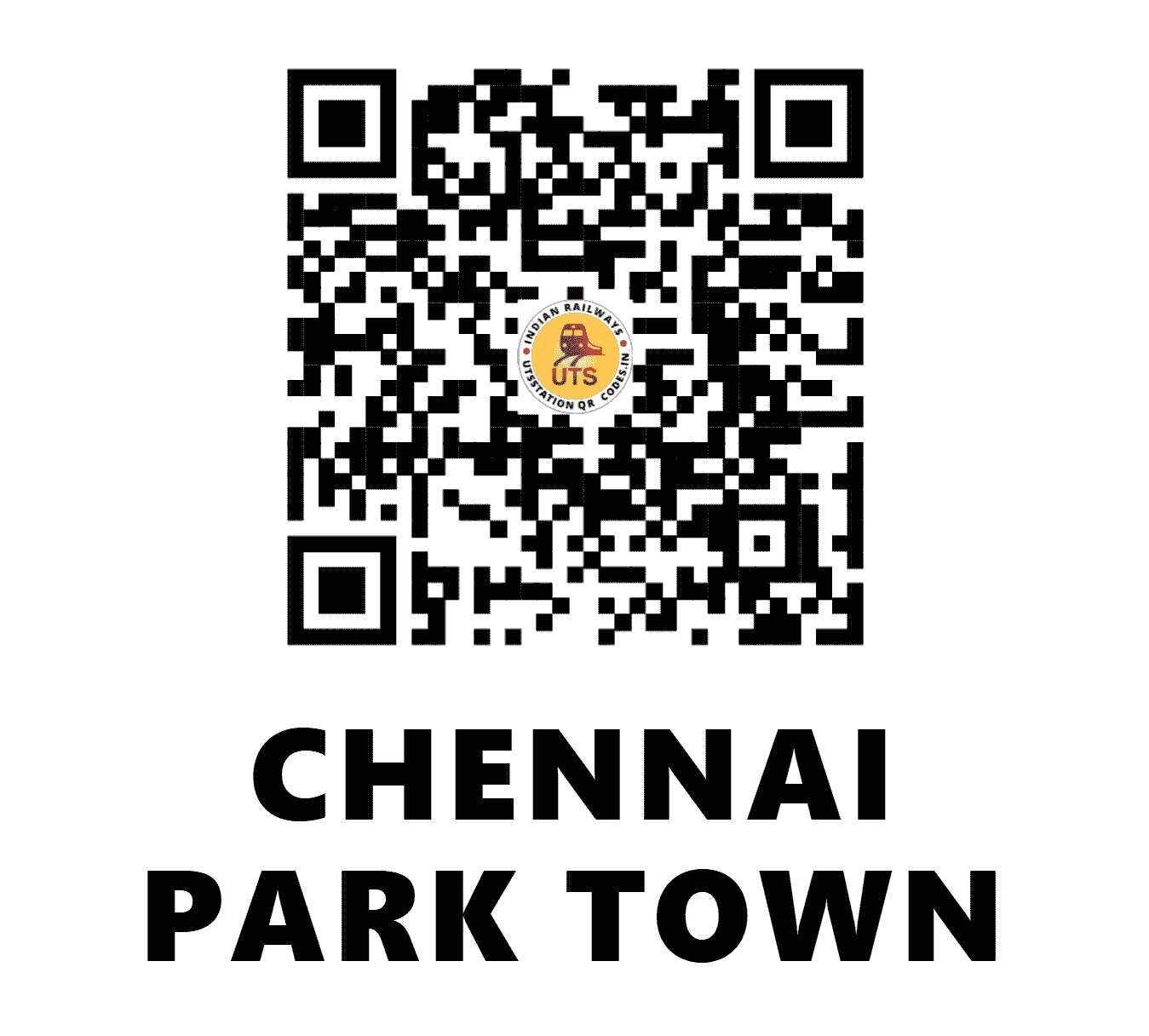 UTS QR Code for CHENNAI PARK TOWN - MPKT - SR ()
