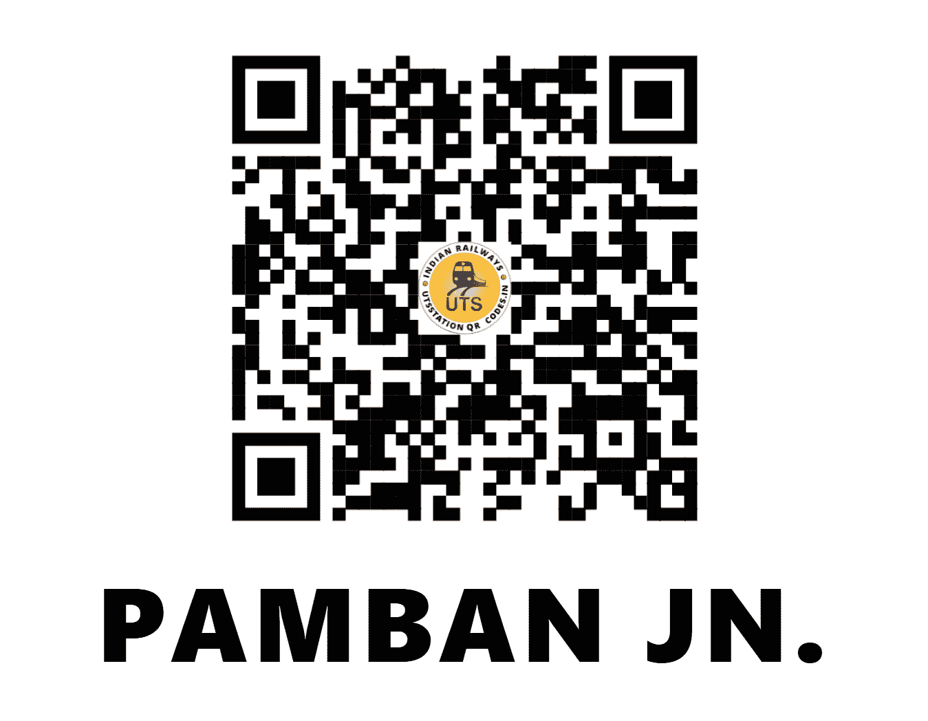 UTS QR Code for PAMBAN JN. - PBM - SR ()