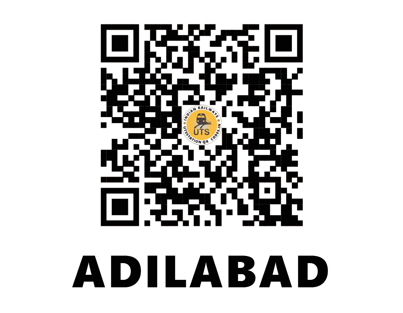 UTS QR Code for ADILABAD - ADB - SC (TELANGANA)