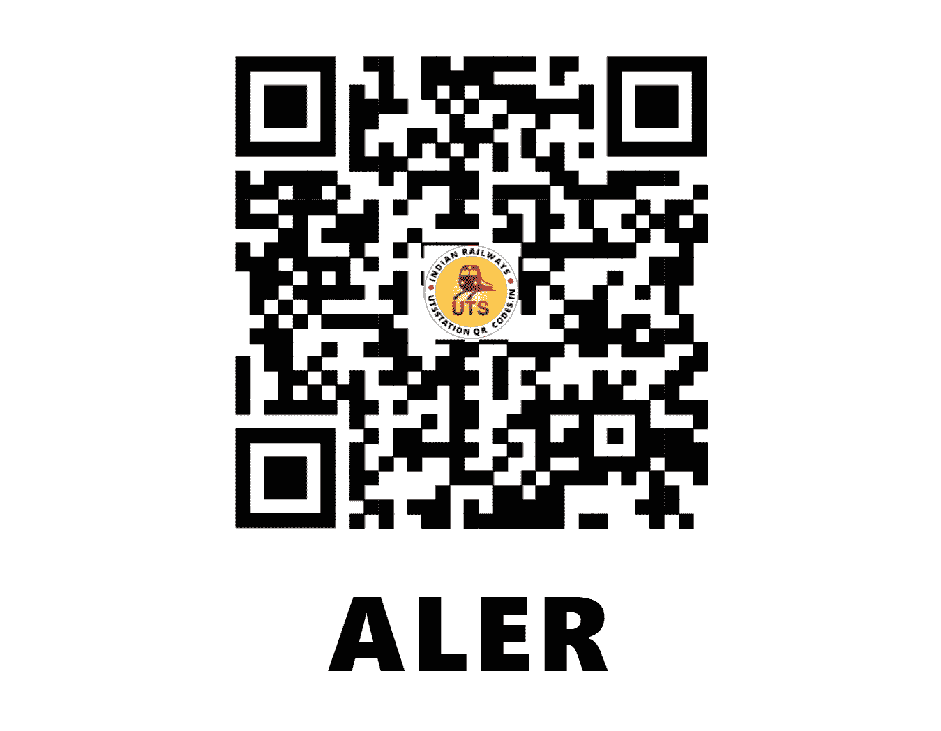 UTS QR Code for ALER - ALER - SC (TELANGANA)