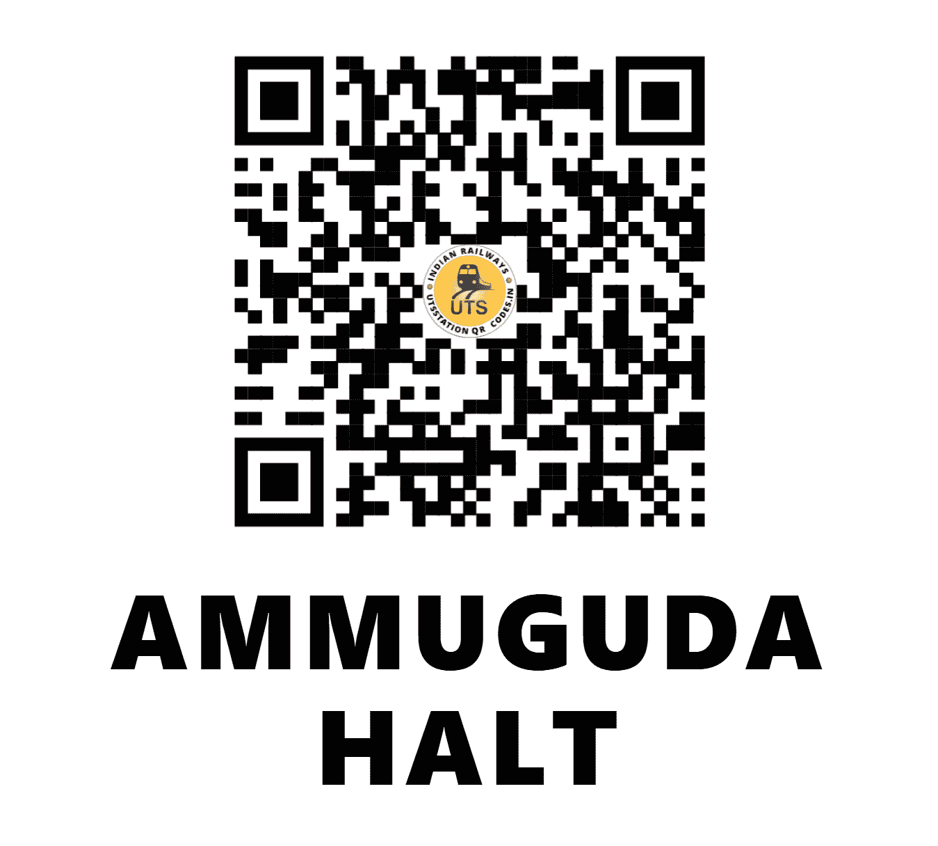 UTS QR Code for AMMUGUDA HALT - AMQ - SC (TELANGANA)