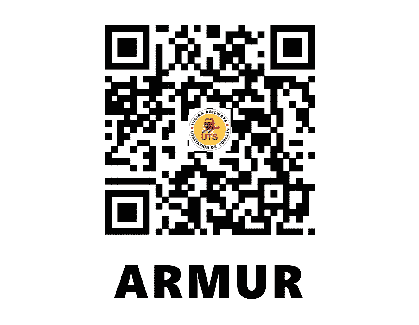 UTS QR Code for ARMUR - ARMU - SC (TELANGANA)
