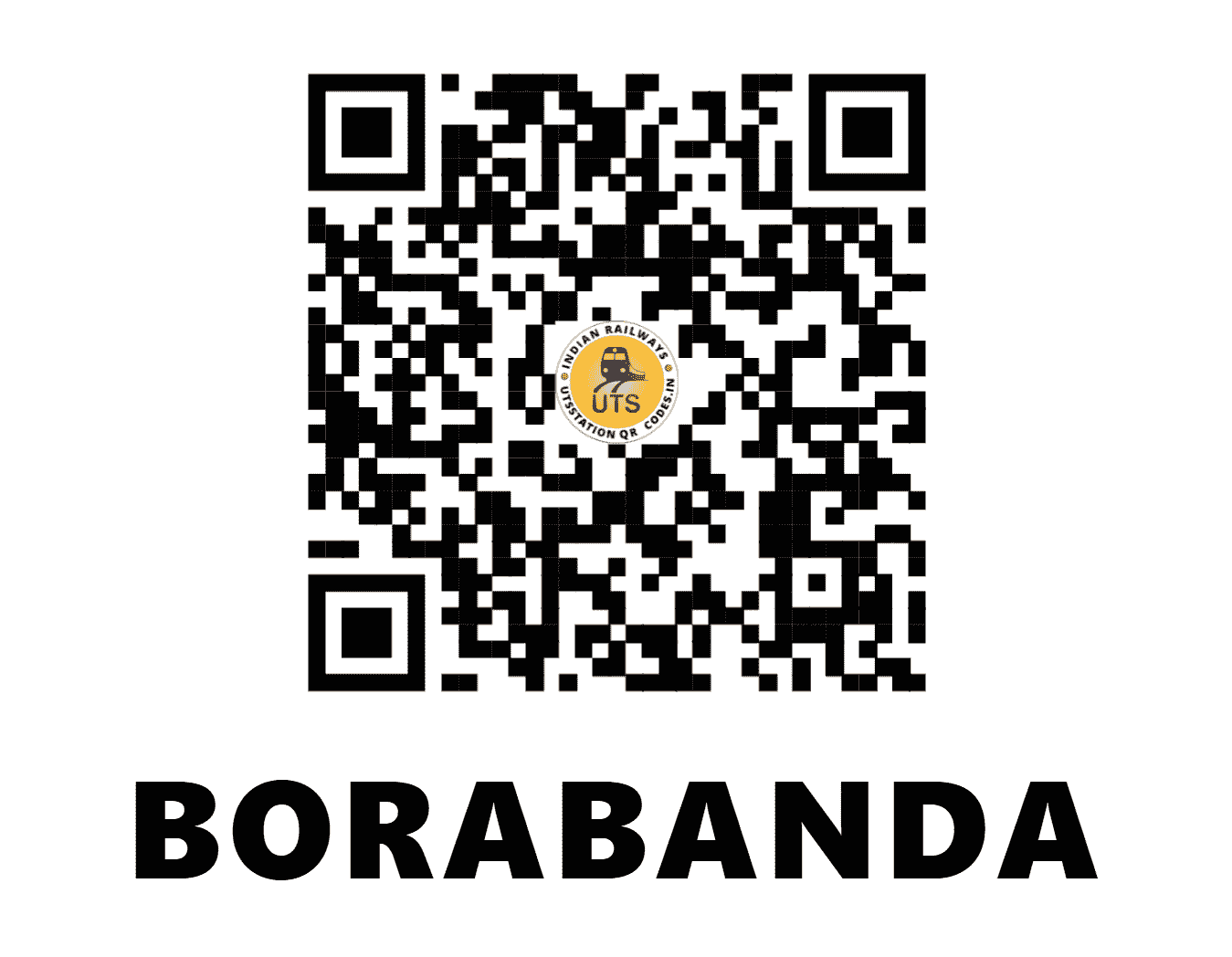 UTS QR Code for BORABANDA - BRBD - SC (TELANGANA)