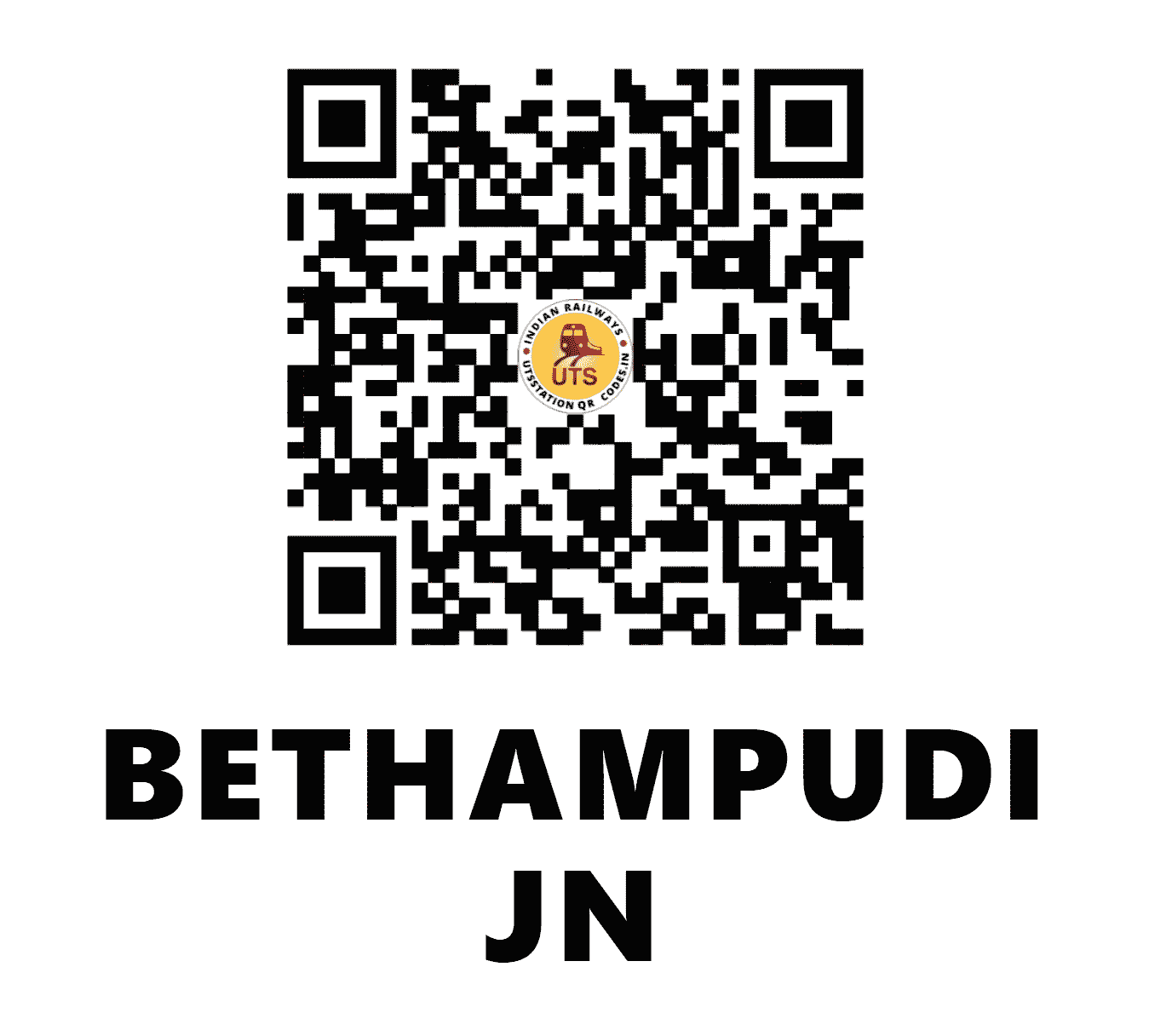 UTS QR Code for BETHAMPUDI JN - BTPD - SC (TELANGANA)