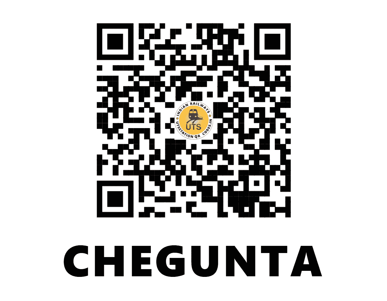 UTS QR Code for CHEGUNTA - CGTA - SC (TELANGANA)
