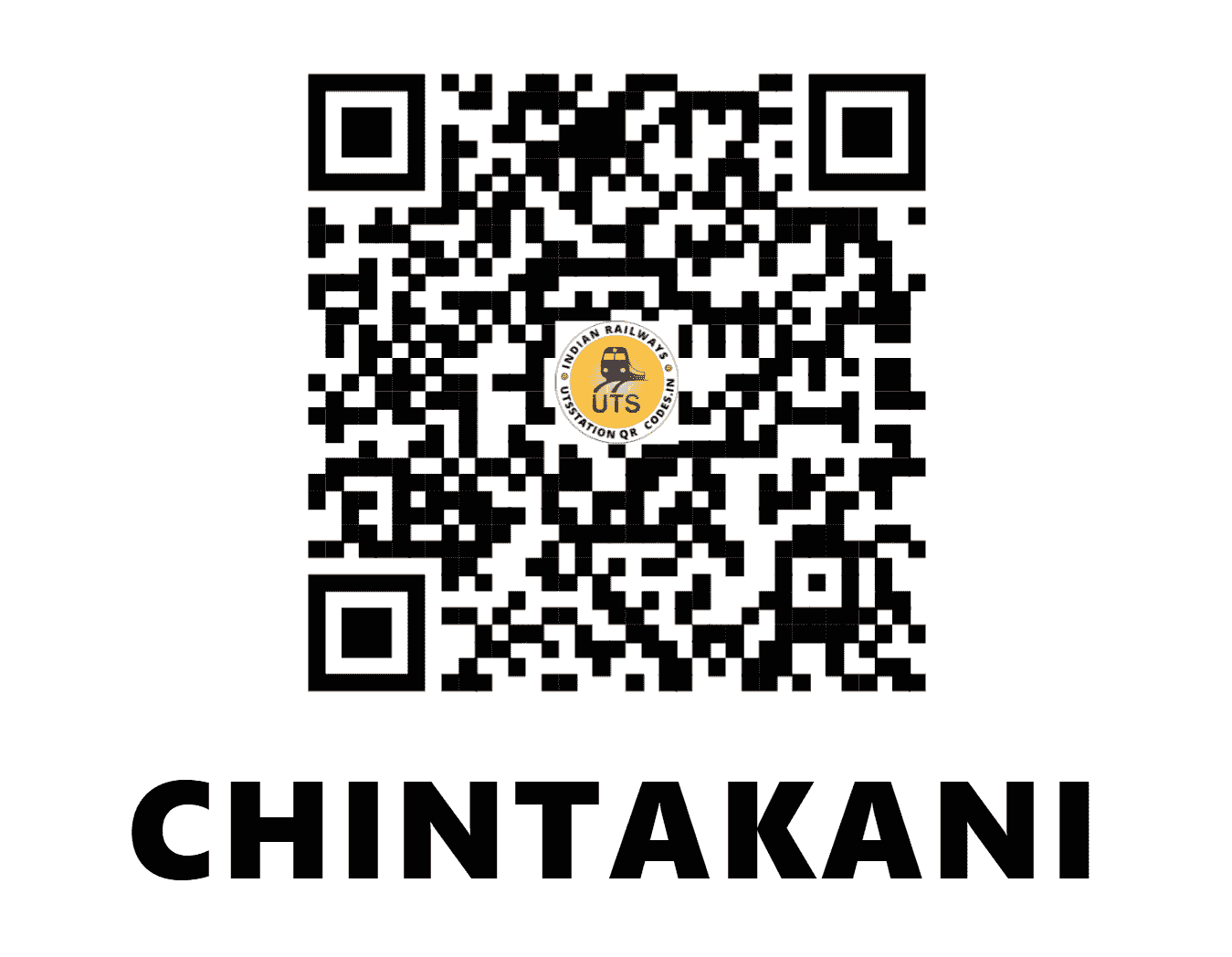 UTS QR Code for CHINTAKANI - CKN - SC (TELANGANA)