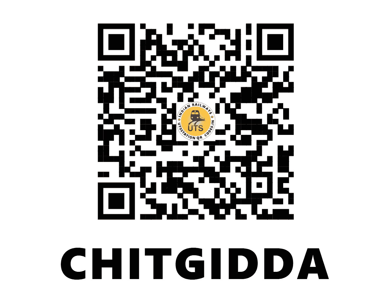 UTS QR Code for CHITGIDDA - CTF - SC (TELANGANA)