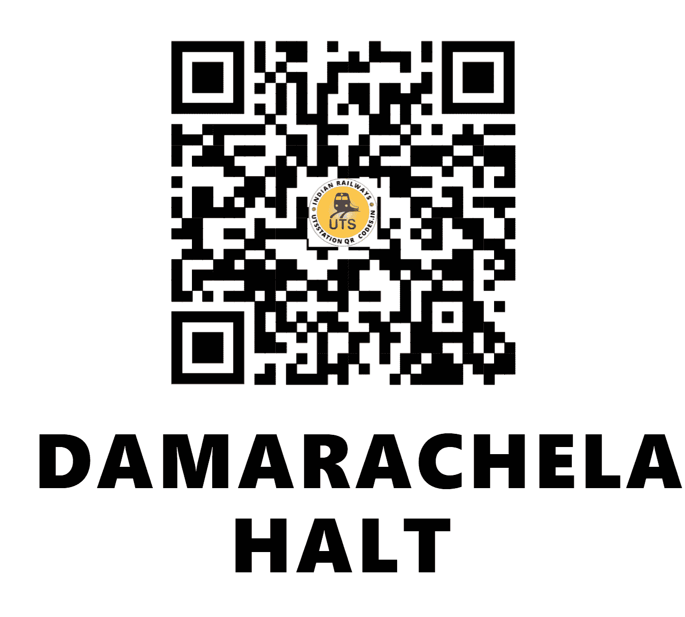 UTS QR Code for DAMARACHELA HALT - DMCA - SC (TELANGANA)