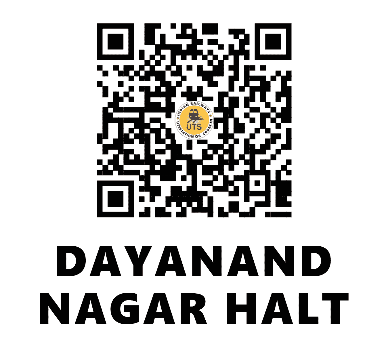 UTS QR Code for DAYANAND NAGAR HALT - DYE - SC (TELANGANA)