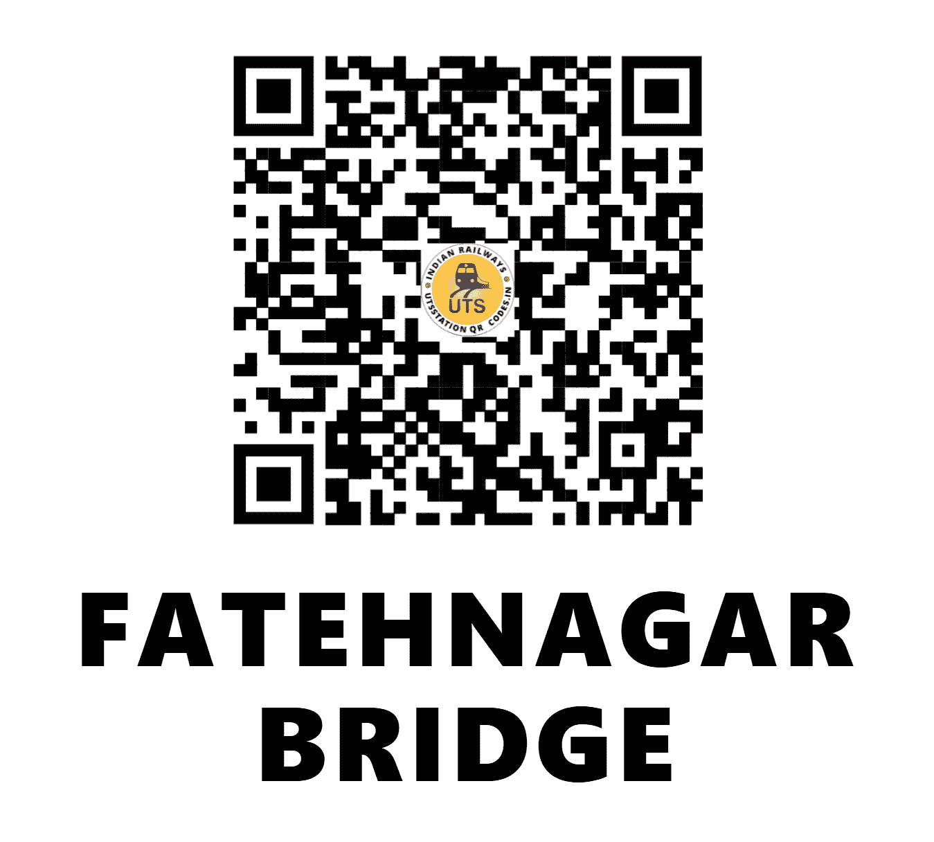 UTS QR Code for FATEHNAGAR BRIDGE - FNB - SC (TELANGANA)