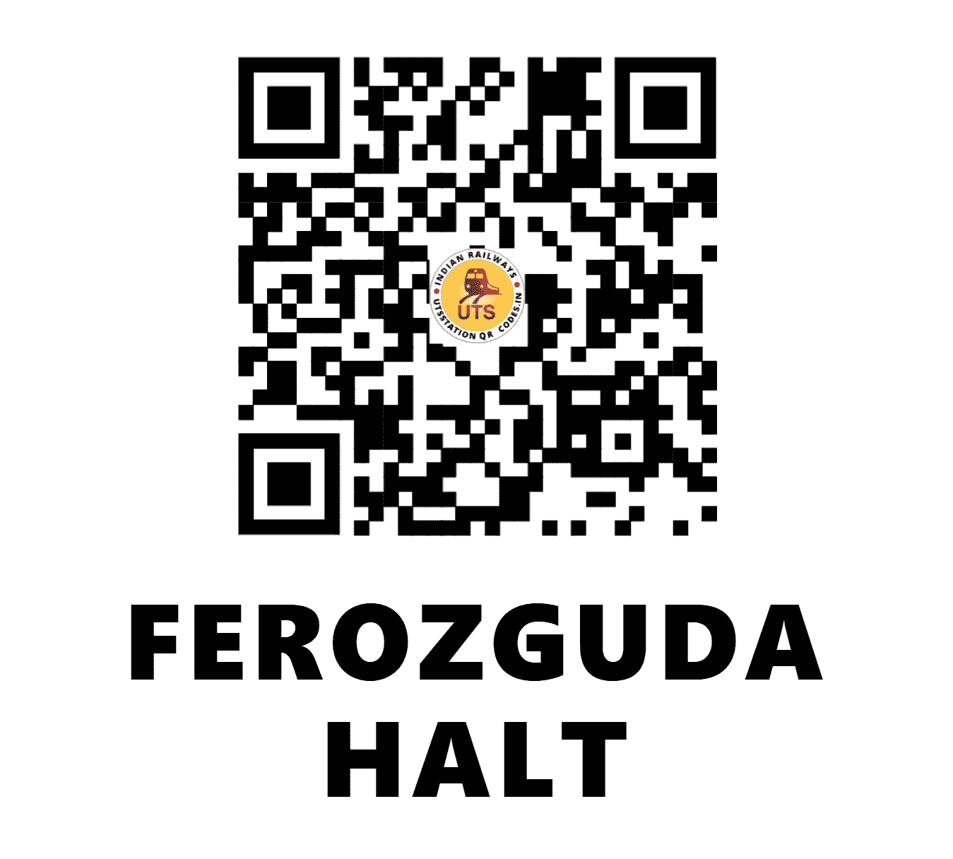 UTS QR Code for FEROZGUDA HALT - FZGH - SC (TELANGANA)