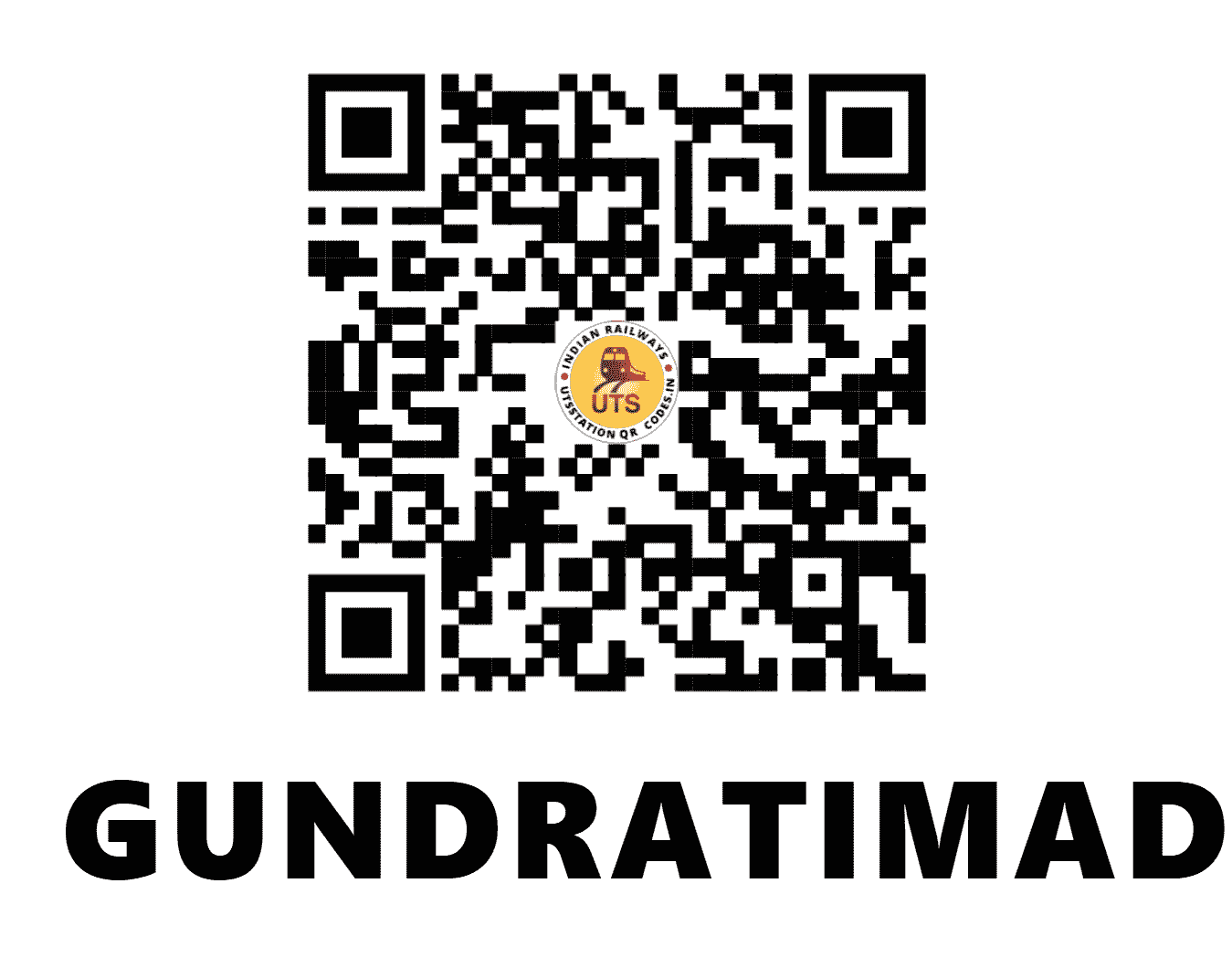 UTS QR Code for GUNDRATIMADUGU - GUU - SC (TELANGANA)