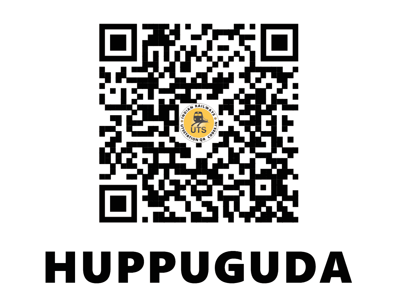 UTS QR Code for HUPPUGUDA - HPG - SC (TELANGANA)