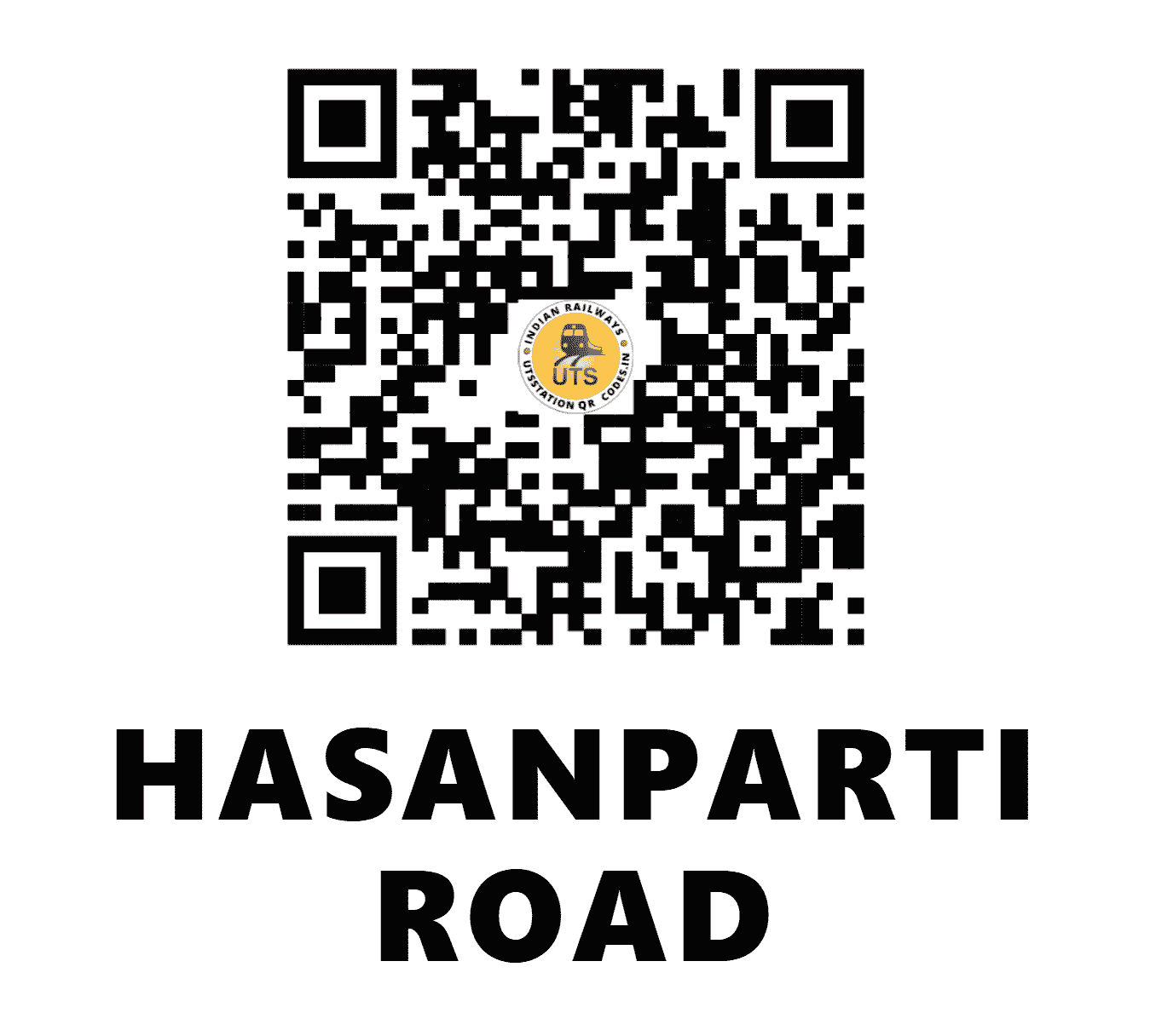 UTS QR Code for HASANPARTI ROAD - HSP - SC (TELANGANA)