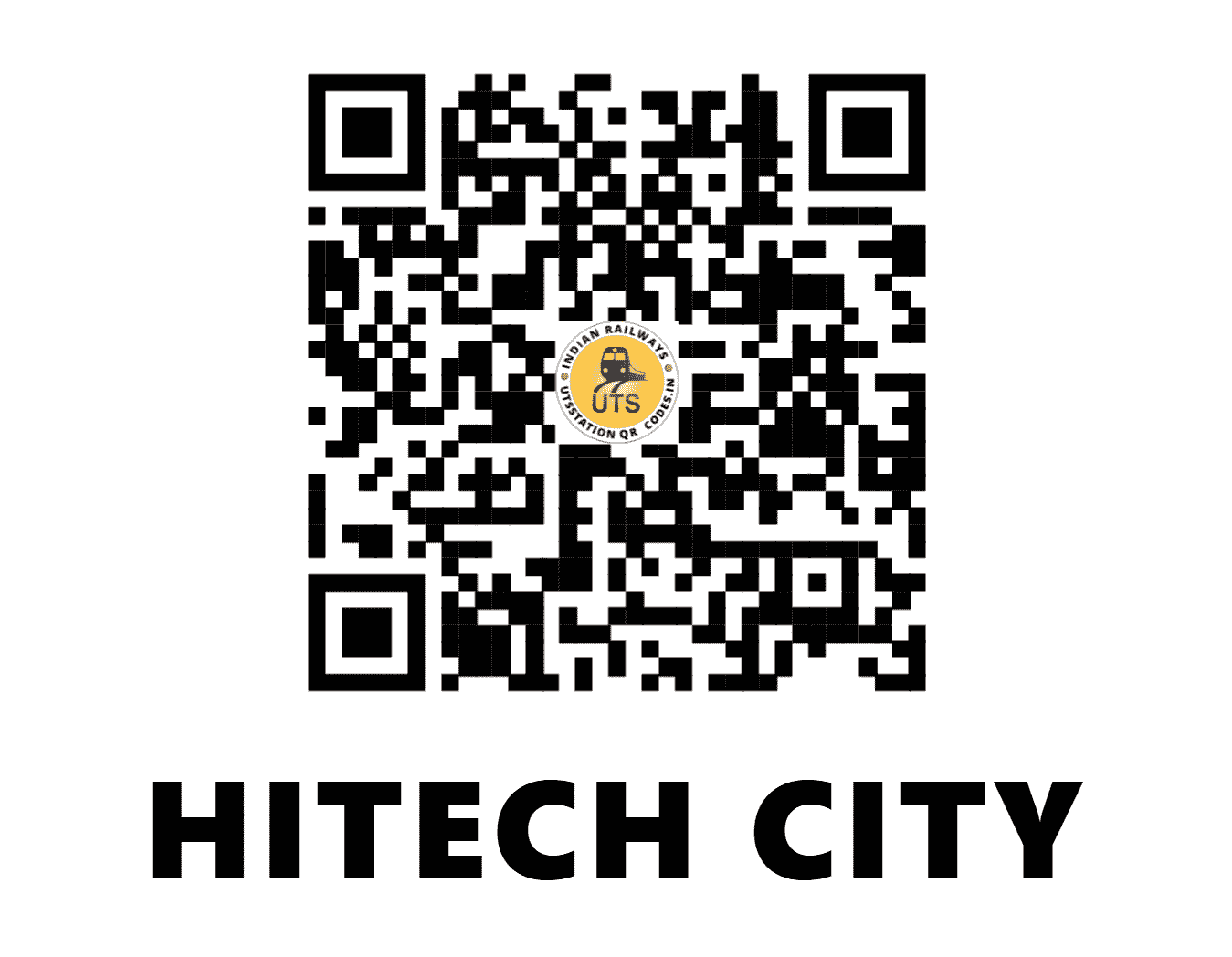 UTS QR Code for HITECH CITY - HTCY - SC (TELANGANA)