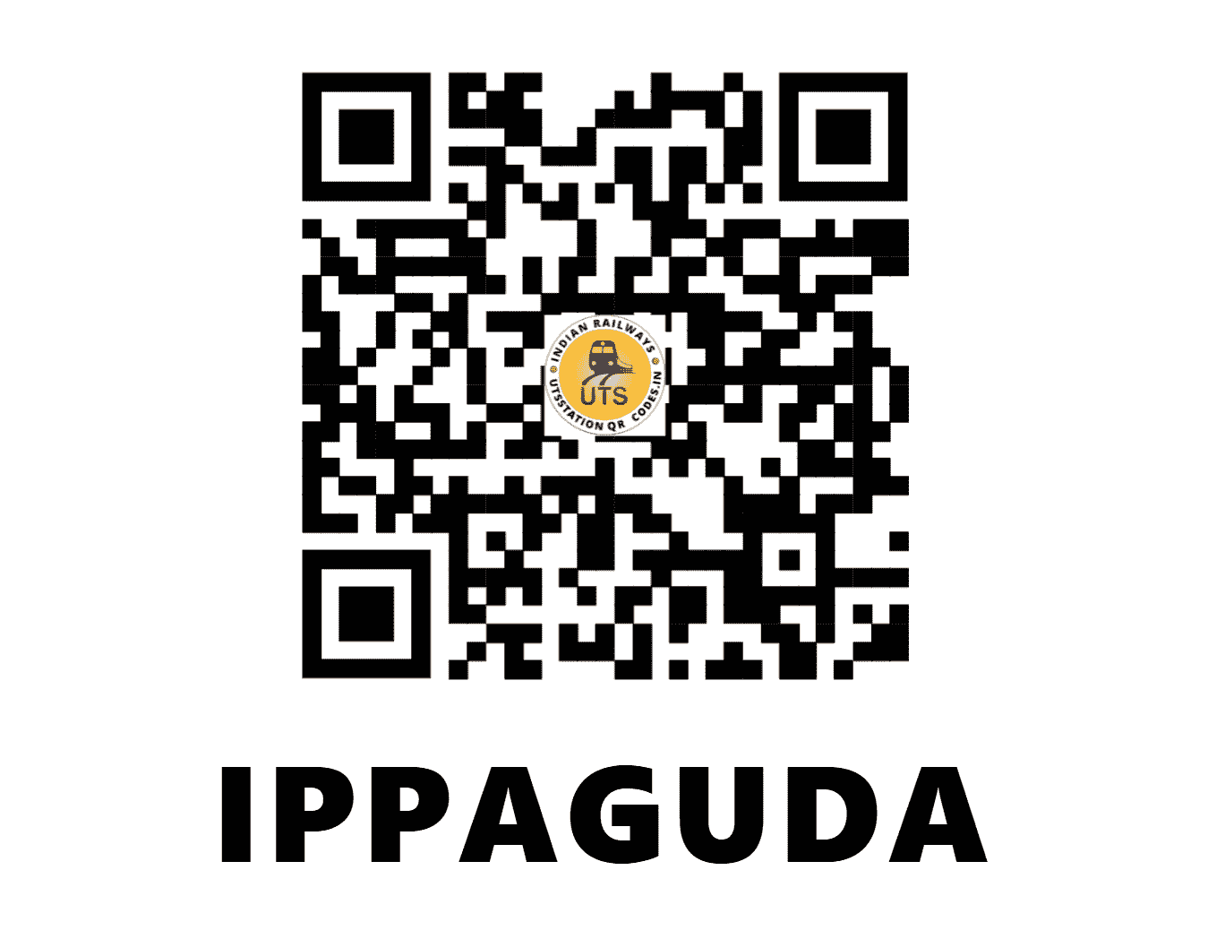 UTS QR Code for IPPAGUDA - IPG - SC (TELANGANA)