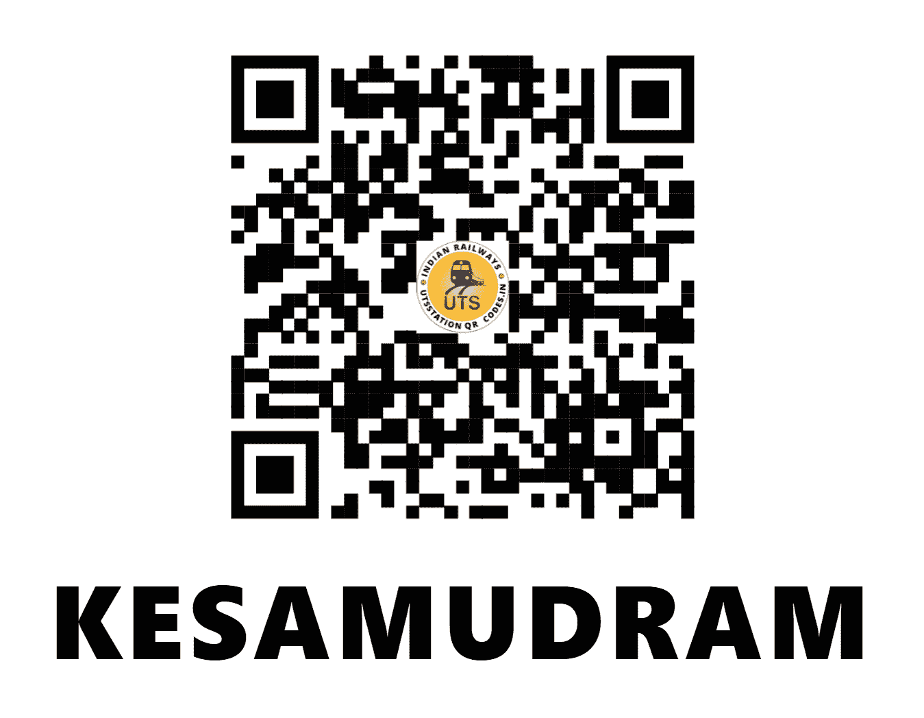 UTS QR Code for KESAMUDRAM - KDM - SC (TELANGANA)