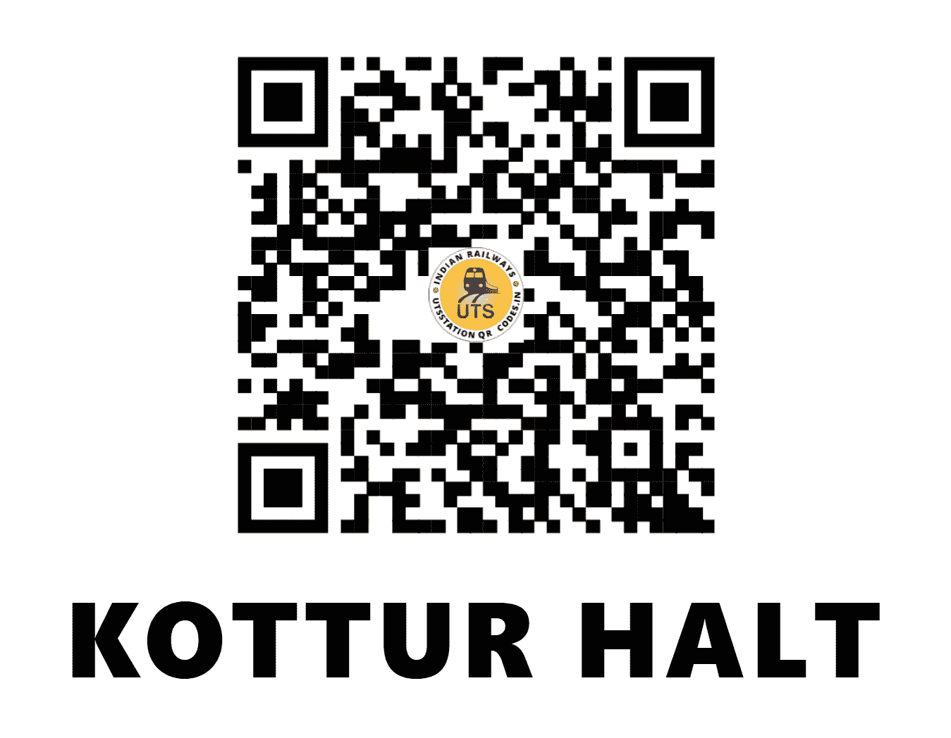 UTS QR Code for KOTTUR HALT - KOTT - SC (TELANGANA)