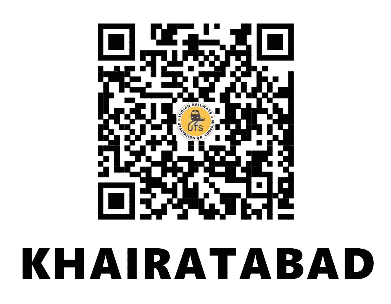 UTS QR Code for KHAIRATABAD - KQD - SC (TELANGANA)