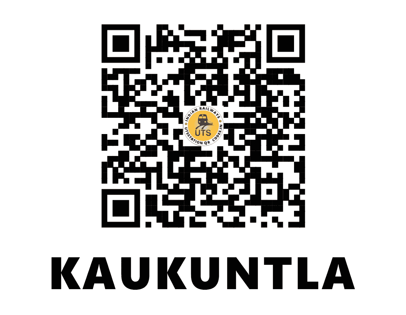 UTS QR Code for KAUKUNTLA - KQQ - SC (TELANGANA)