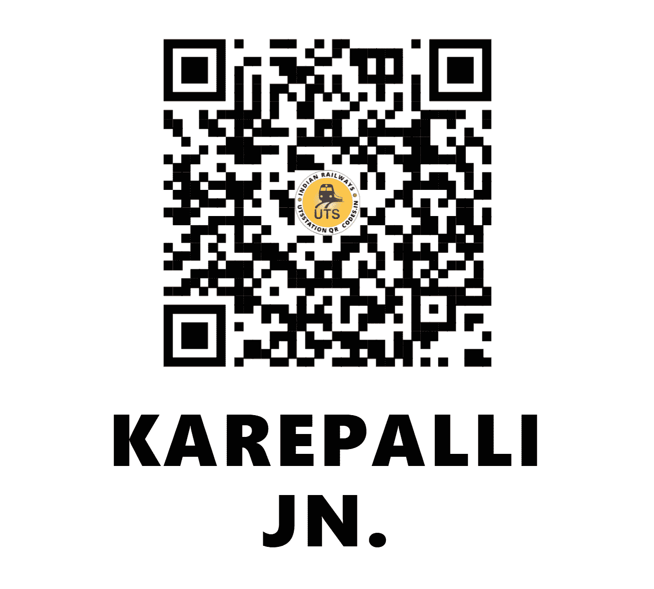 UTS QR Code for KAREPALLI JN. - KRA - SC (TELANGANA)