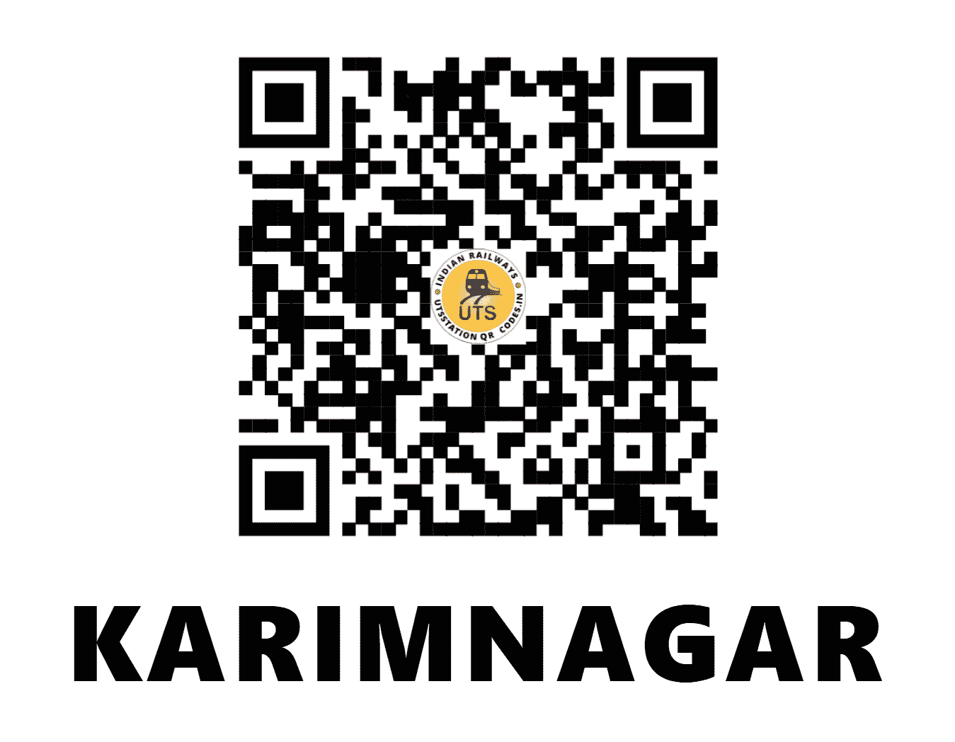 UTS QR Code for KARIMNAGAR - KRMR - SC (TELANGANA)