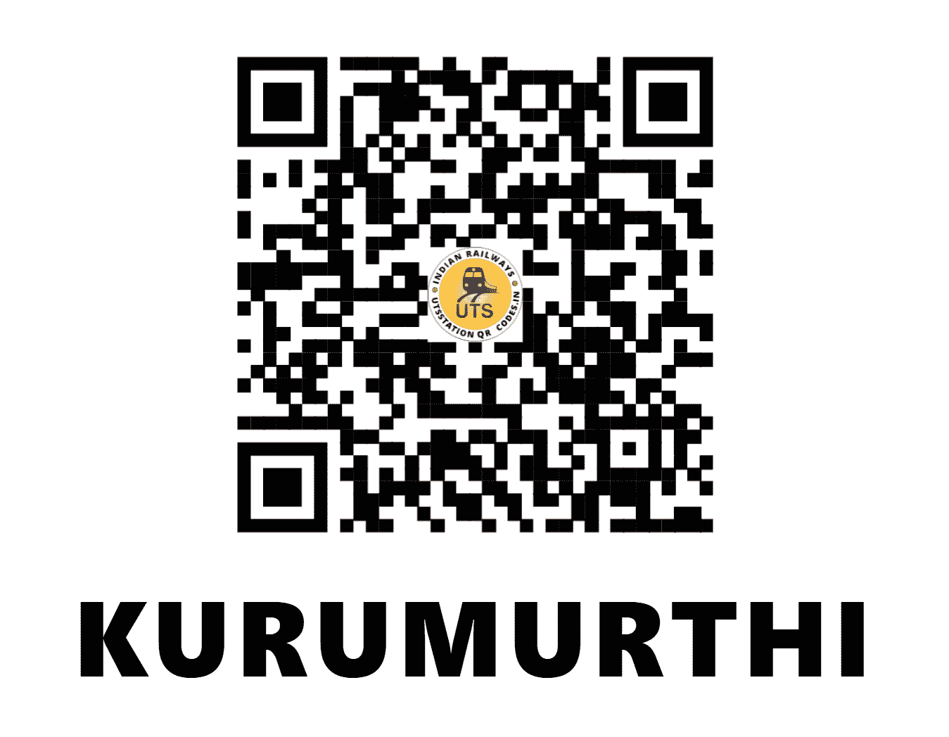 UTS QR Code for KURUMURTHI - KXI - SC (TELANGANA)