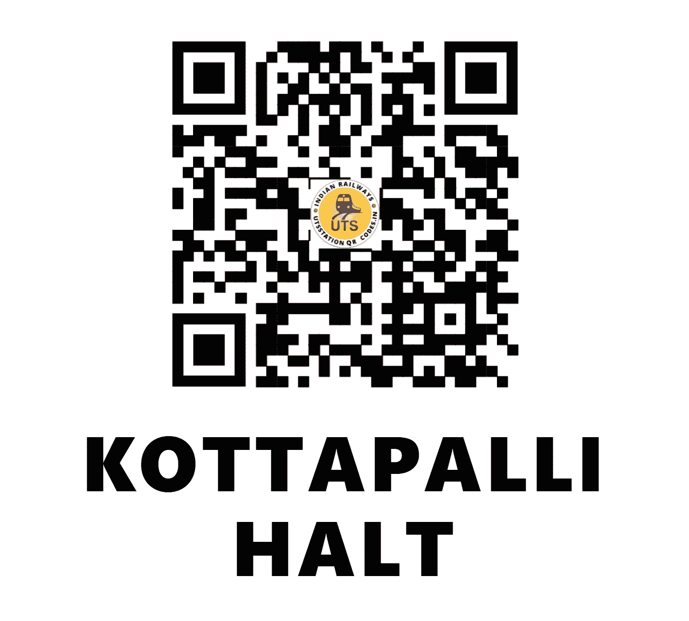 UTS QR Code for KOTTAPALLI HALT - KYOP - SC (TELANGANA)