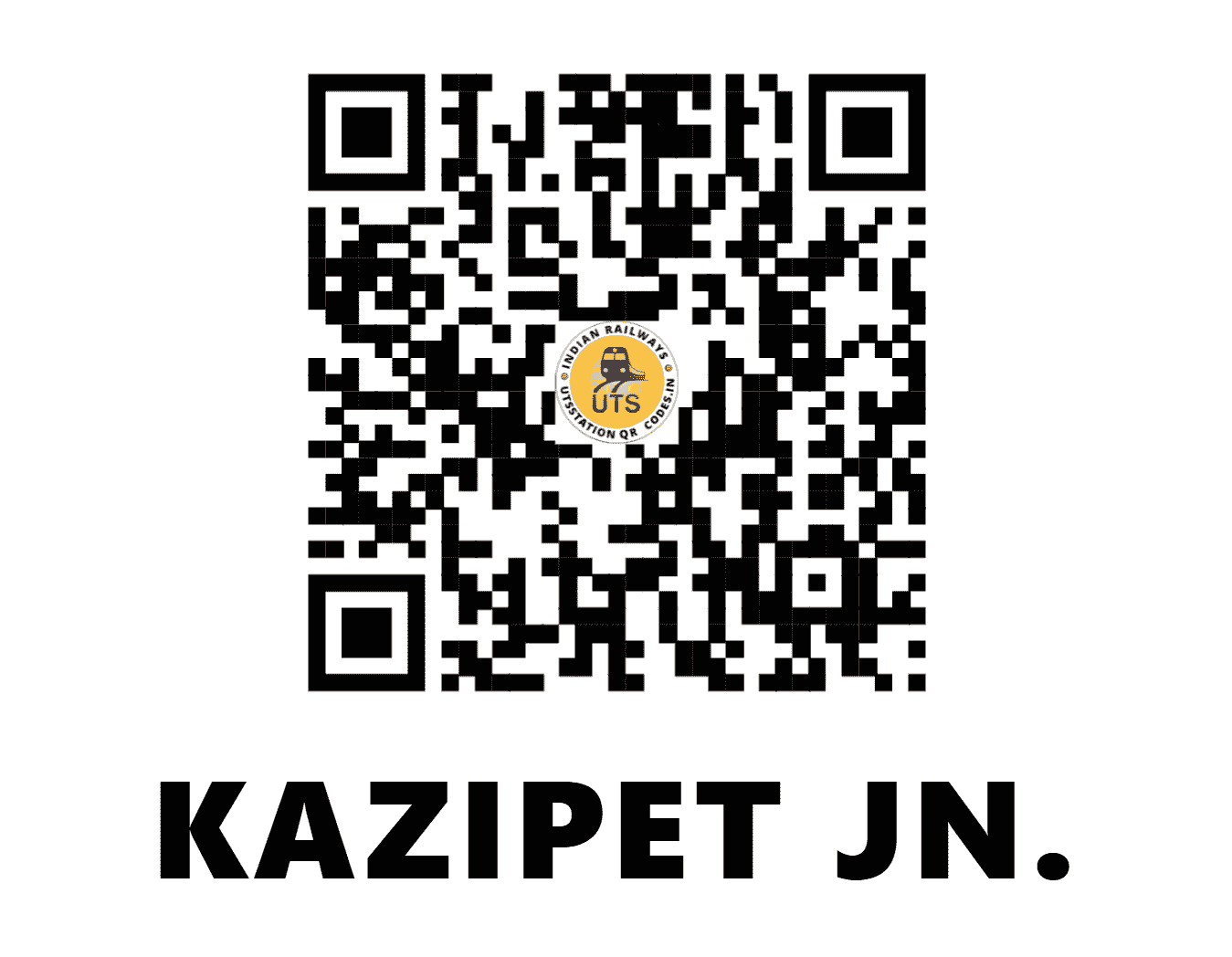 UTS QR Code for KAZIPET JN. - KZJ - SC (TELANGANA)