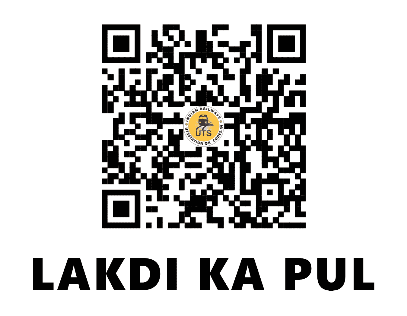 UTS QR Code for LAKDI KA PUL - LKPL - SC (TELANGANA)