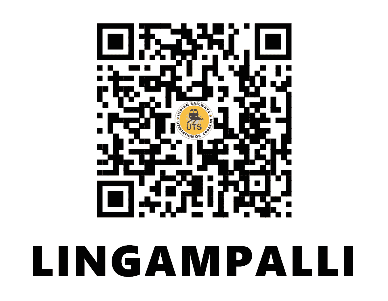 UTS QR Code for LINGAMPALLI - LPI - SC (TELANGANA)
