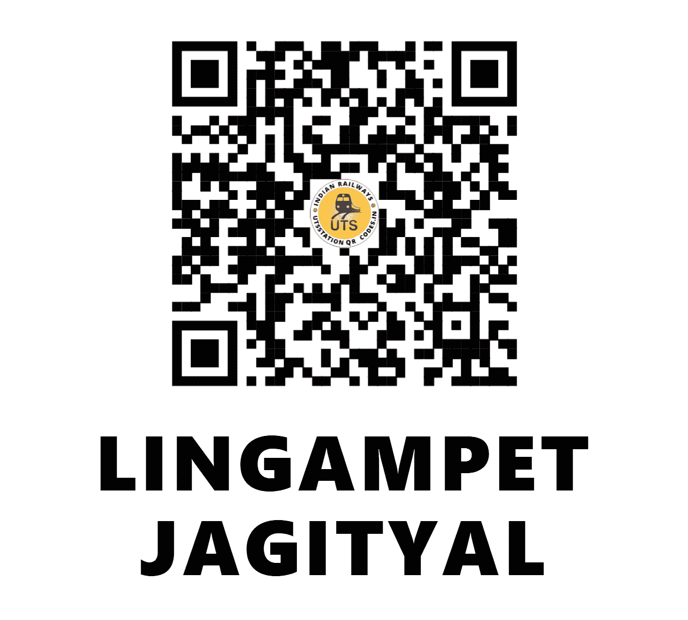 UTS QR Code for Lingampet Jagityal - LPJL - SC (TELANGANA)