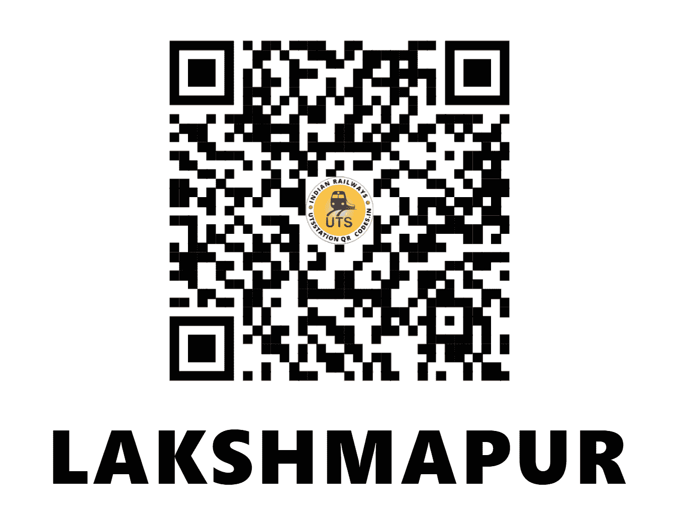 UTS QR Code for LAKSHMAPUR - LSMP - SC (TELANGANA)