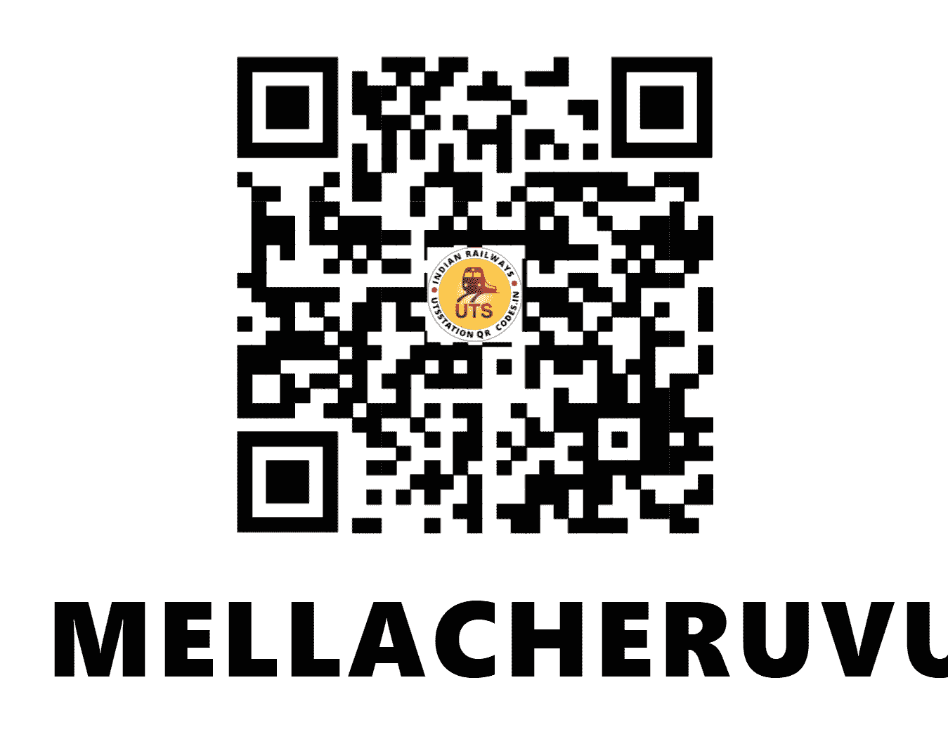 UTS QR Code for MELLACHERUVU - MACU - SC (TELANGANA)