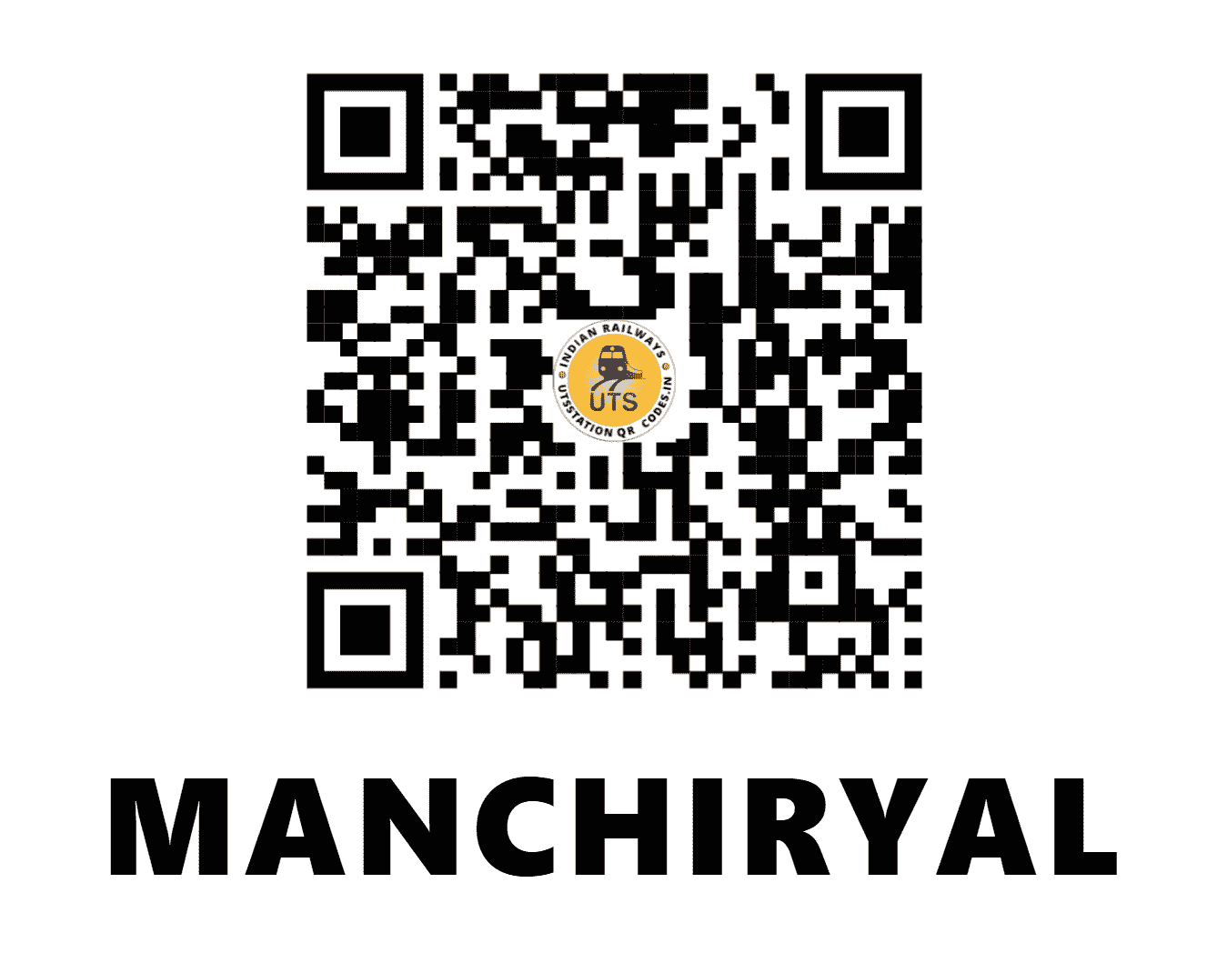 UTS QR Code for MANCHIRYAL - MCI - SC (TELANGANA)