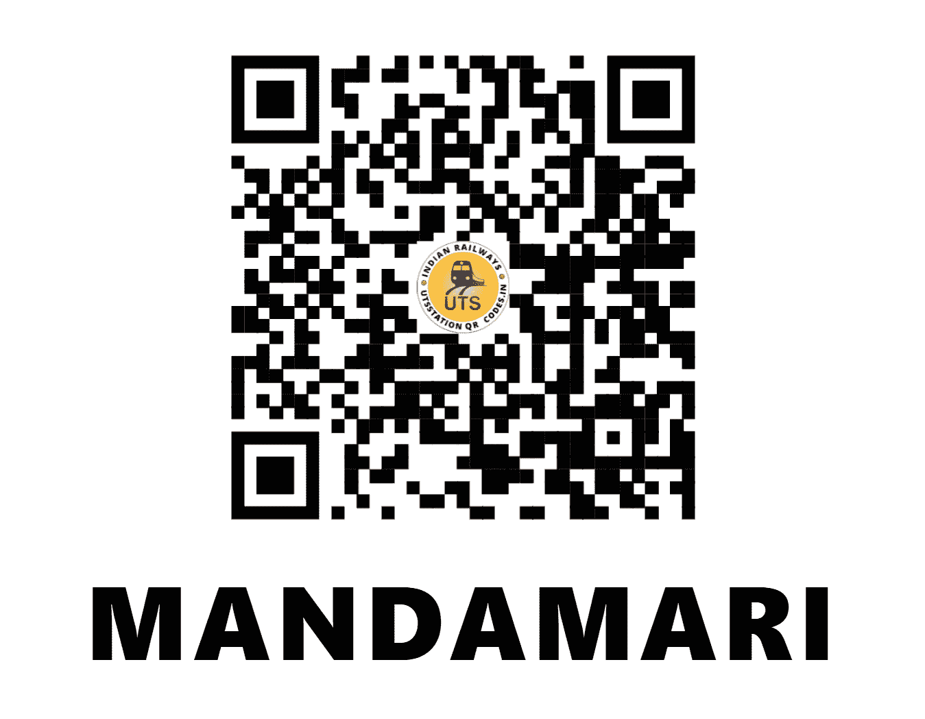 UTS QR Code for MANDAMARI - MMZ - SC (TELANGANA)